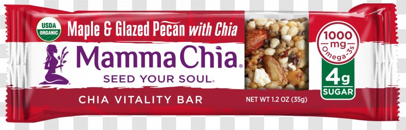 Chia Caramel Energy Bar Flavor - Brand - Mamma Llc Transparent PNG