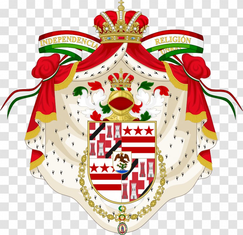 First Mexican Empire Coat Of Arms Mexico House Iturbide - Spanish Transparent PNG