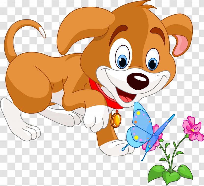 Dog Puppy Cartoon Royalty-free - Organism Transparent PNG