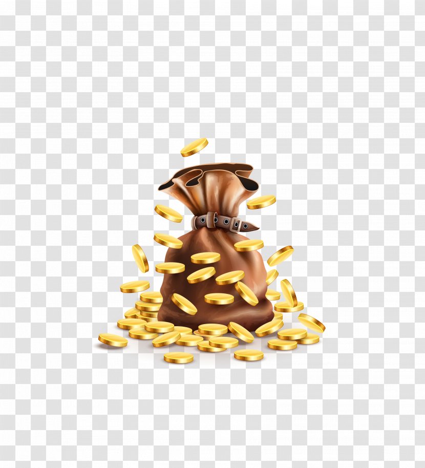 Money Bag Coin - Changer - Vector Gold Will Fly Coins Transparent PNG