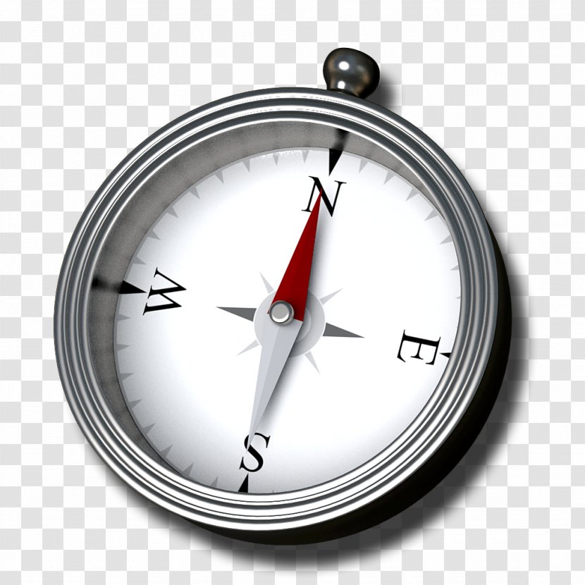 North Pole South Magnetic Compass Transparent PNG