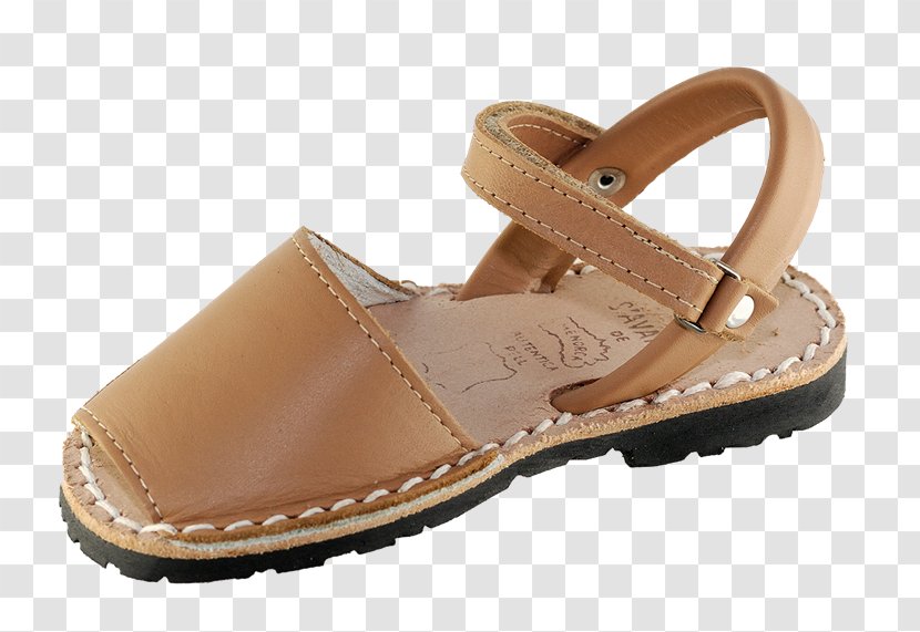 Slide Shoe Leather Sandal Walking - Tan - Zapateria Transparent PNG