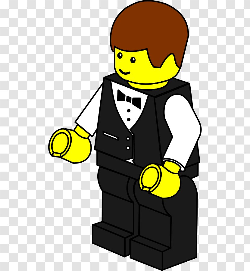 Lego Minifigure Free Content Clip Art - Artwork - Waiter Images Transparent PNG