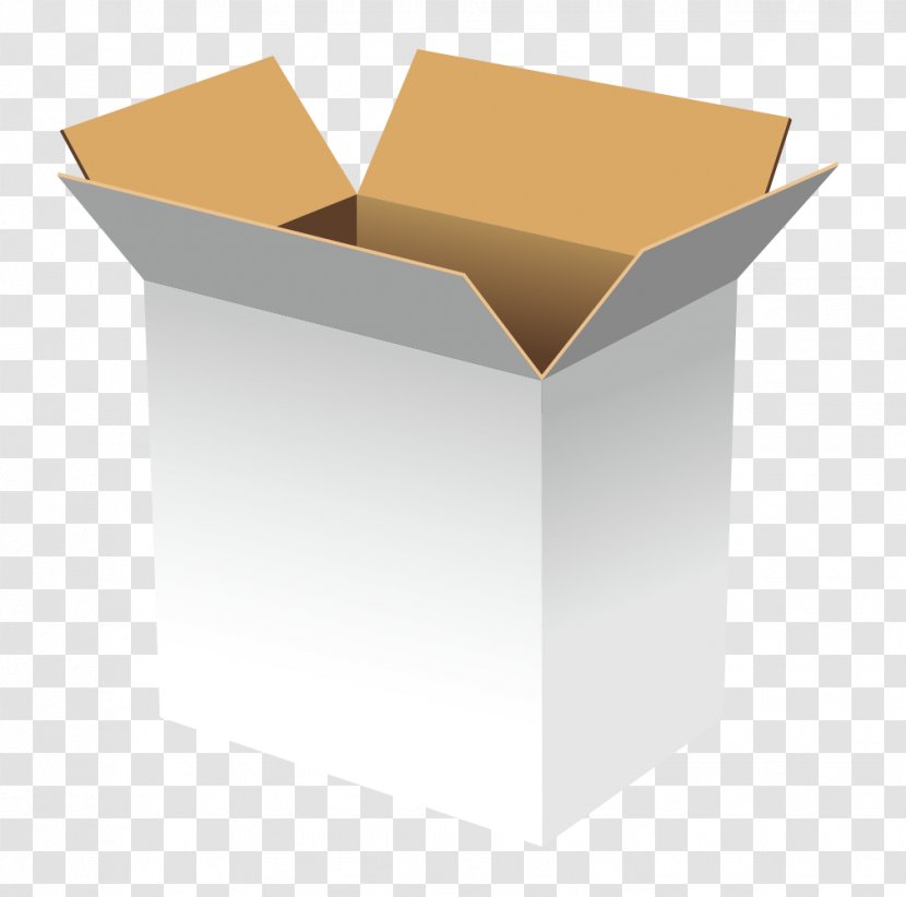 Paper Cardboard Box Carton Euclidean Vector - Vecteur - Realistic Three-dimensional Boxes Open Transparent PNG