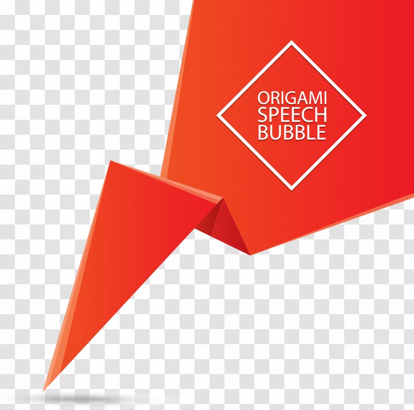 Logo Red Speech Balloon - Frame - Bubble Creative Vector Accordion Effect Transparent PNG