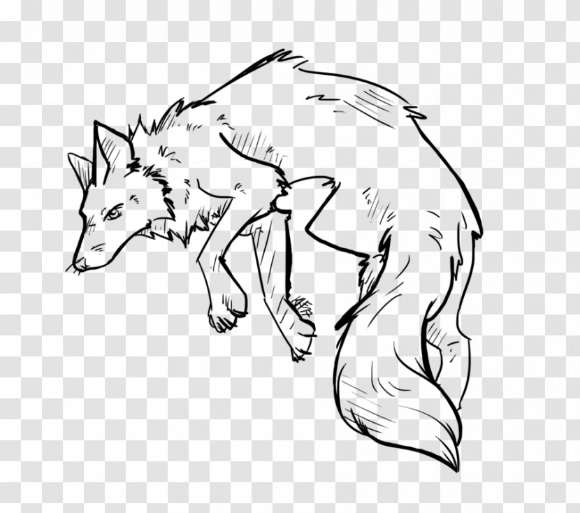 Line Art Canidae Drawing Stock Photography Dog - Wolf Paw Transparent PNG