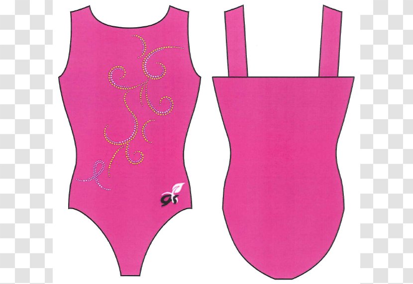 Leotard Gymnastics GK Elite Sportswear Clip Art - Silhouette - Pink Cliparts Transparent PNG