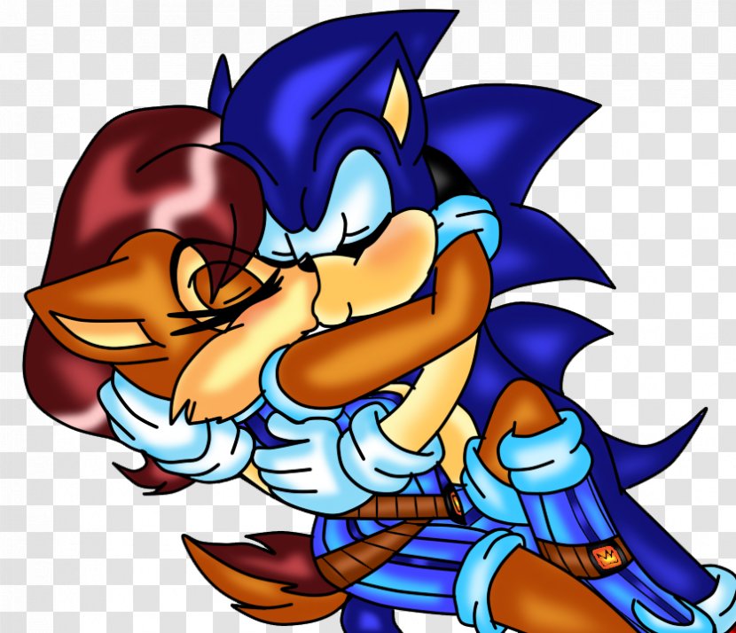 Kiss Drawing DeviantArt Sonic & Sally Clip Art - Youtube - Pictures Of Two People Kissing Transparent PNG