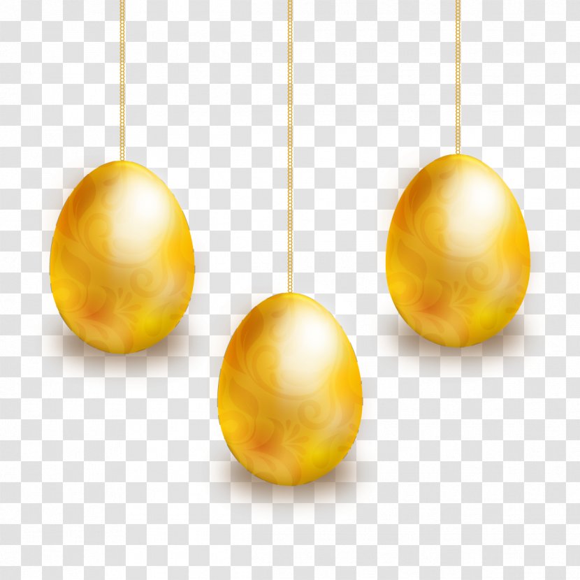 Download Euclidean Vector - Easter - Charm Golden Eggs Transparent PNG