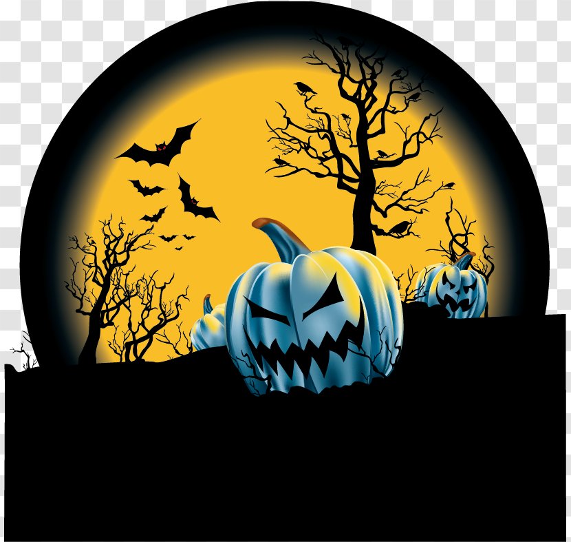 Halloween Jack-o-lantern Pumpkin - Graphic Arts - Background Material Transparent PNG