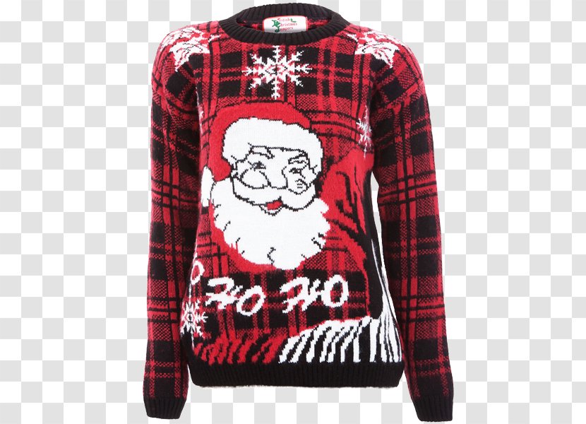 Hoodie Tartan Christmas Jumper T-shirt Sweater Transparent PNG