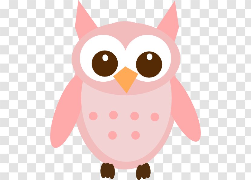 Eastern Screech Owl Clip Art Great Grey Bird - Pink Transparent PNG