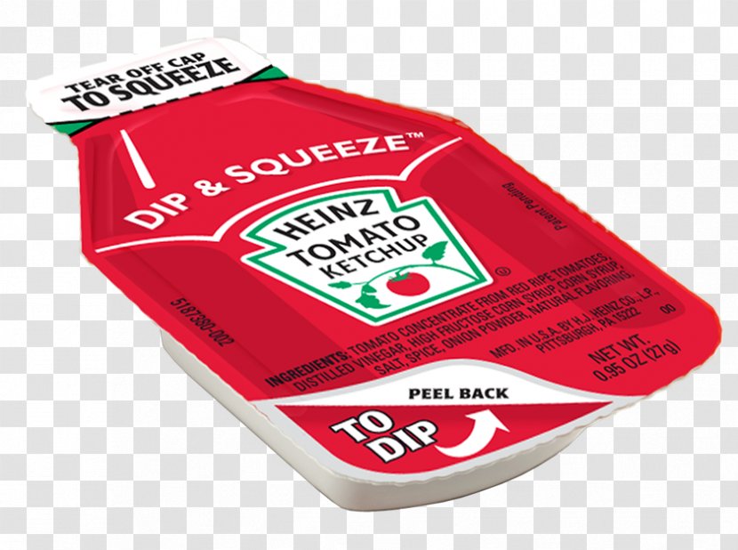 H. J. Heinz Company Salsa Hamburger Dip & Squeeze Tomato Ketchup - Fast-food Packaging Transparent PNG