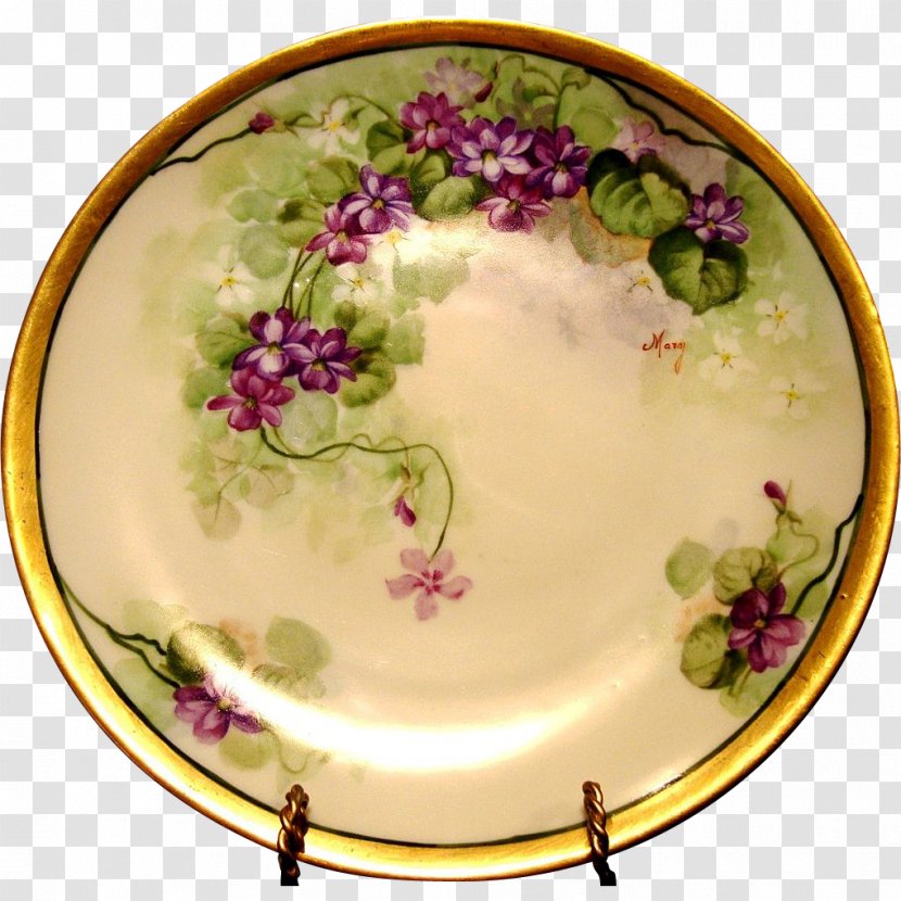 Plate Saucer Porcelain Tableware Table-glass - Purple Transparent PNG