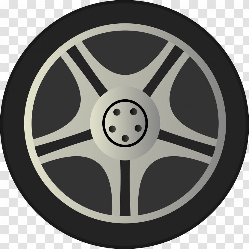 Car Wheel Rim Tire Clip Art - Spoke - Big Cliparts Transparent PNG