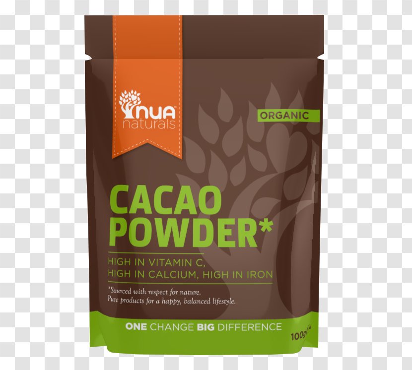 Organic Food Raw Foodism Hot Chocolate Cocoa Bean Solids - Cacao Powder Transparent PNG