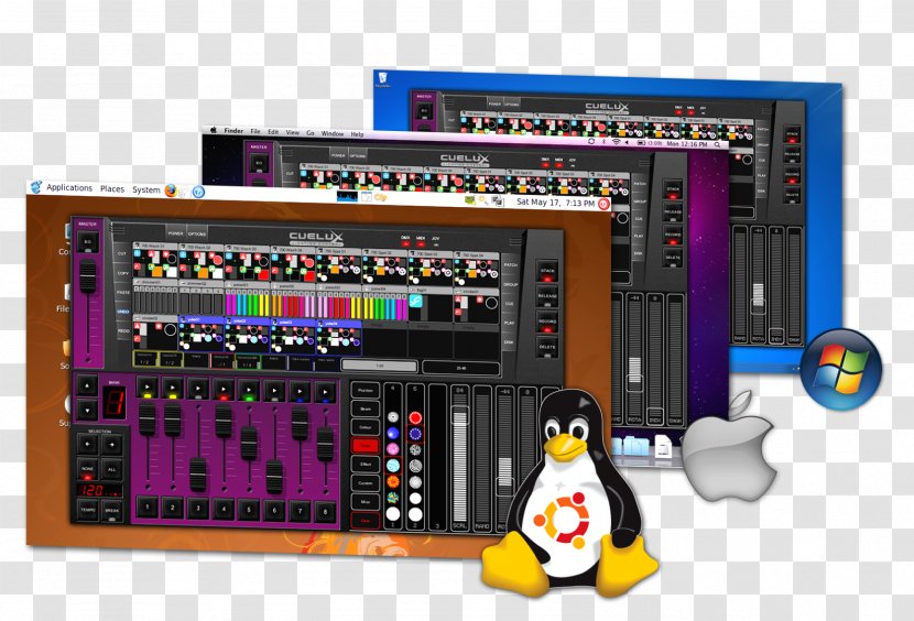 DMX512 Computer Software Linux Open-source Cuelux Lighting PC & Mac Transparent PNG