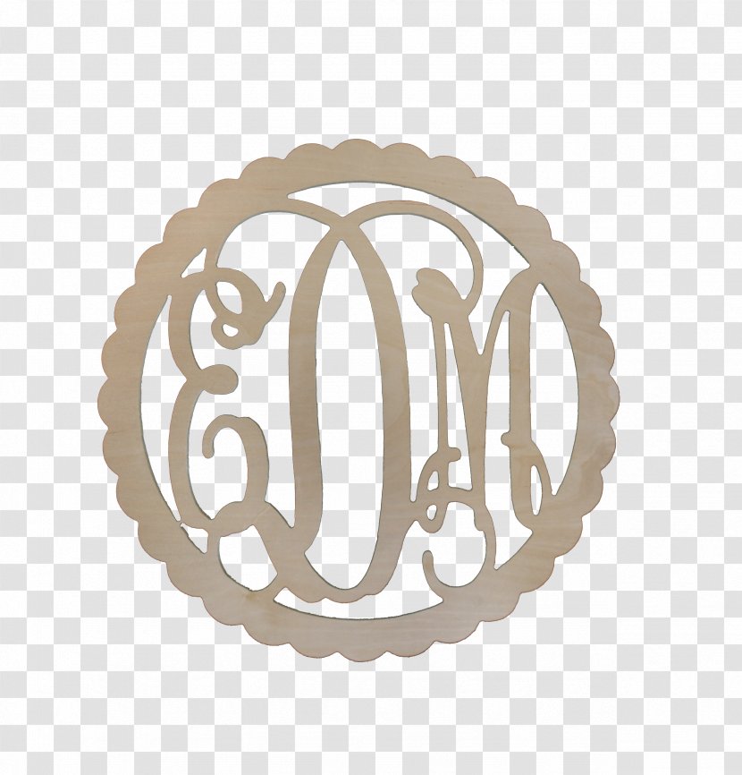 Monogram T-shirt Initial Medium-density Fibreboard Decal - Oval Transparent PNG