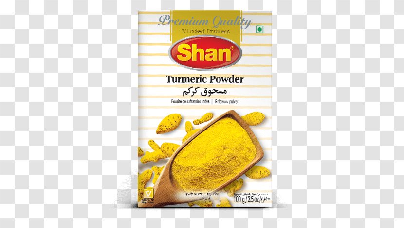 Biryani Shan Food Industries Halal Vegetarian Cuisine Pakora - Turmeric - Powder Transparent PNG
