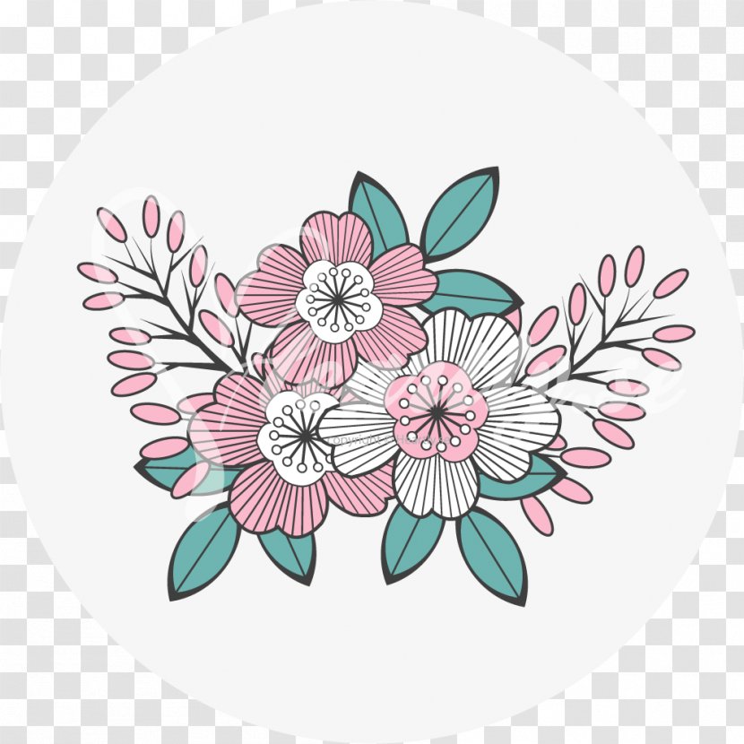 Flower Embroidery Stitch Petal Pattern - Ribbon Work Transparent PNG