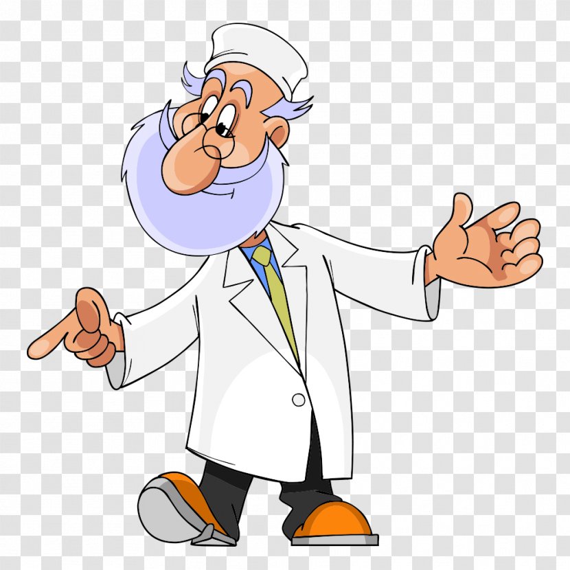 Cartoon Physician Illustration - Thumb - Vector Doctor Transparent PNG