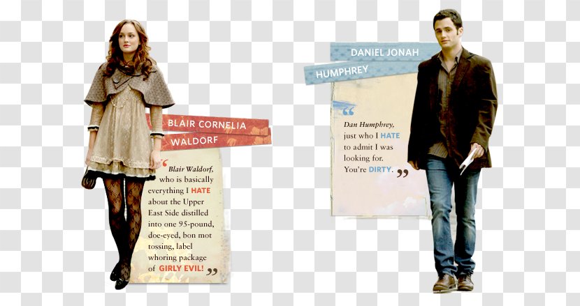 Dan Humphrey Blair Waldorf Advertising Outerwear Transparent PNG