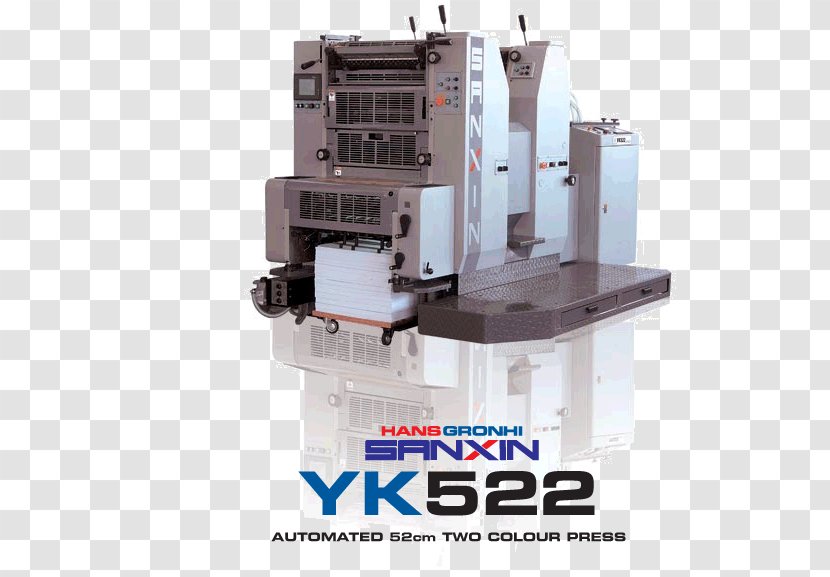 Machine Tool Printing Press Offset Printer Transparent PNG