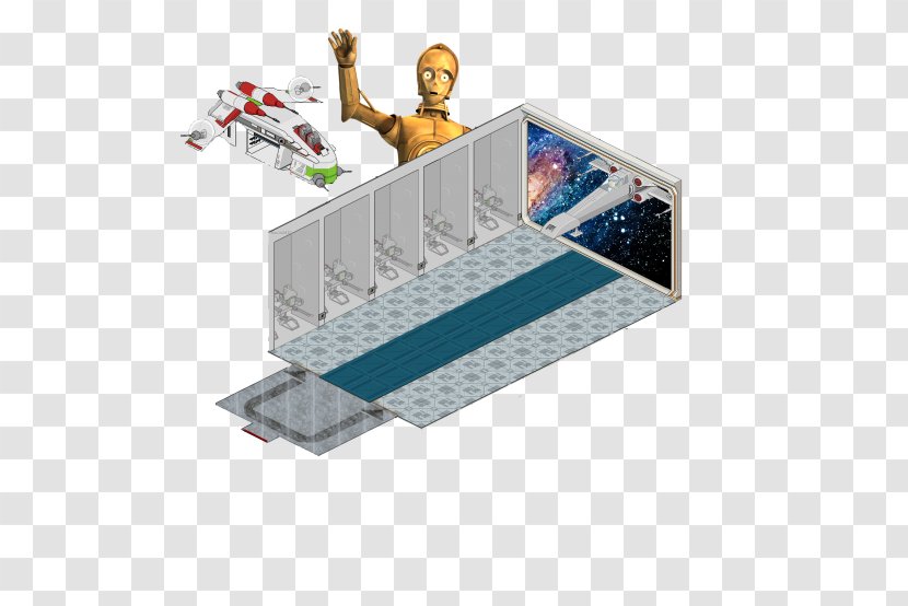 Habbo C-3PO Star Wars Room Lobby - Studio Transparent PNG