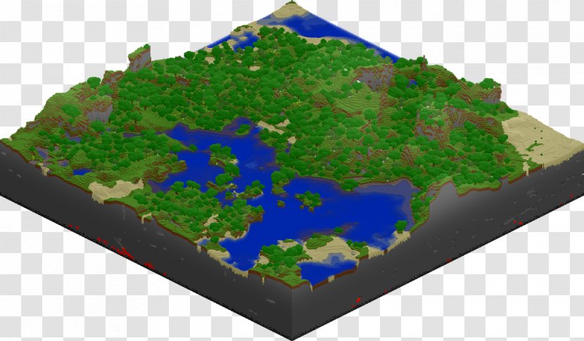 Minecraft Biome Computer Map - Photography Transparent PNG