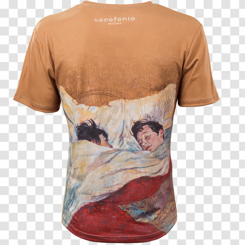 T-shirt Paper Sleeve Neck - Henri De Toulouselautrec - Impressionism Transparent PNG