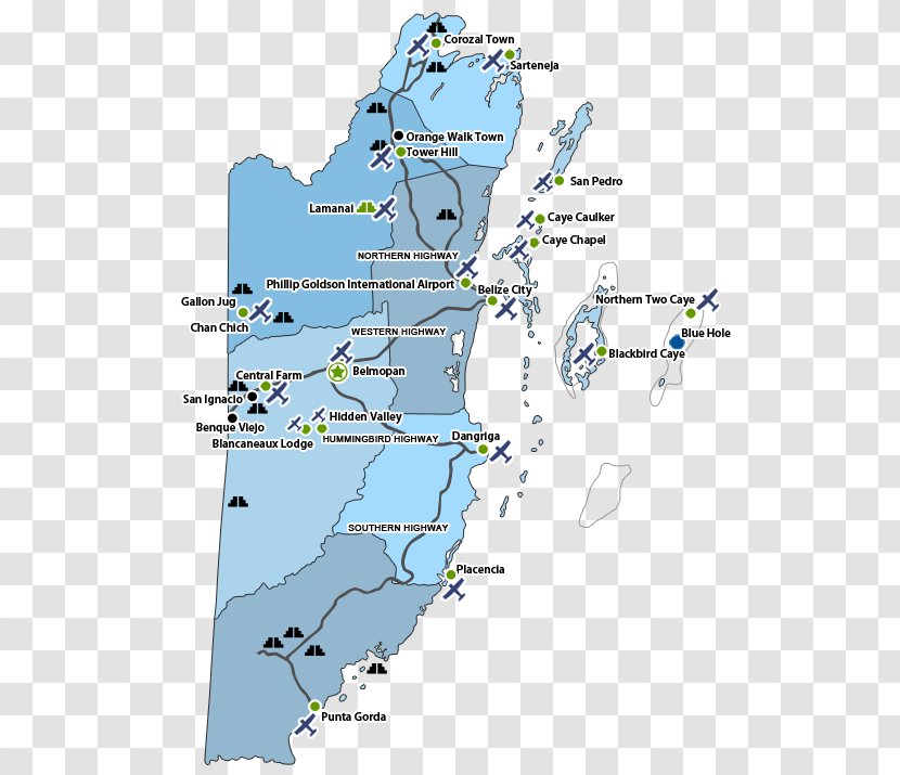 Philip S. W. Goldson International Airport Map Belize City Municipal Flight Gallon Jug - Diagram Transparent PNG