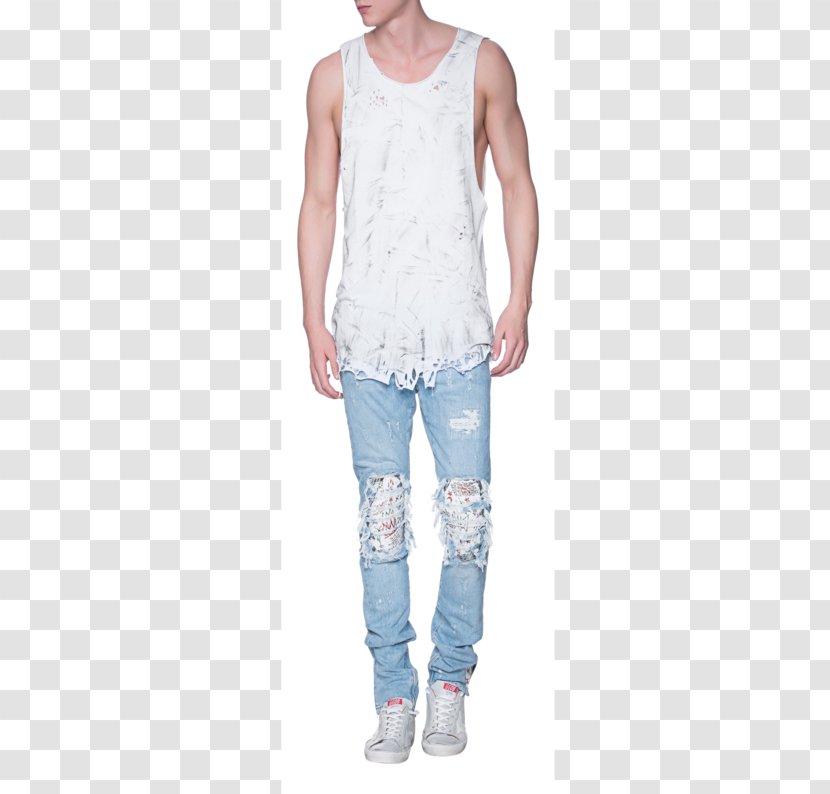 Jeans T-shirt Outerwear Sleeve Neck Transparent PNG