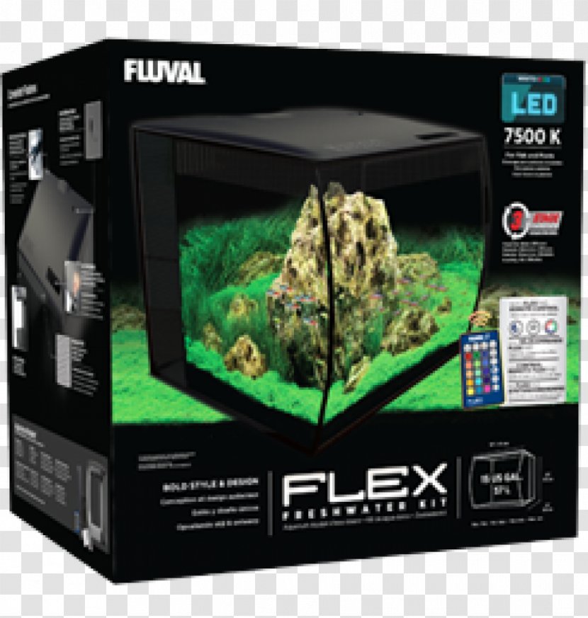 Fluval 9-Gallon Flex Aquarium Kit Aquariums Nano - Edge - Liter Transparent PNG