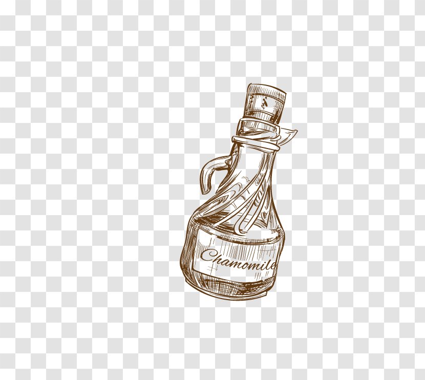Glass Bottle Perfume - Vintage Transparent PNG
