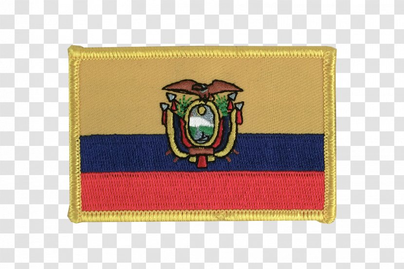 Flag Of Ecuador Fahne Peru - Embroidered Patch Transparent PNG
