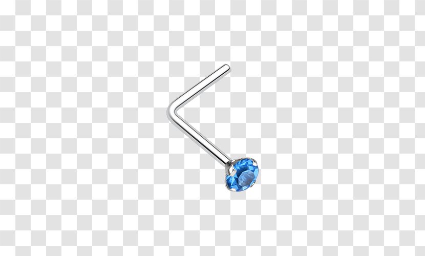 Earring Gemstone Prong Setting Nose Piercing Surgical Stainless Steel - Body Jewellery Transparent PNG