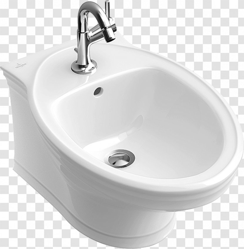 Bidet Villeroy & Boch Porcelain Ceramic Toilet - Hardware Transparent PNG