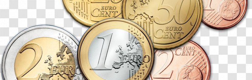 2 Euro Coin 1 Coins - Flower Transparent PNG