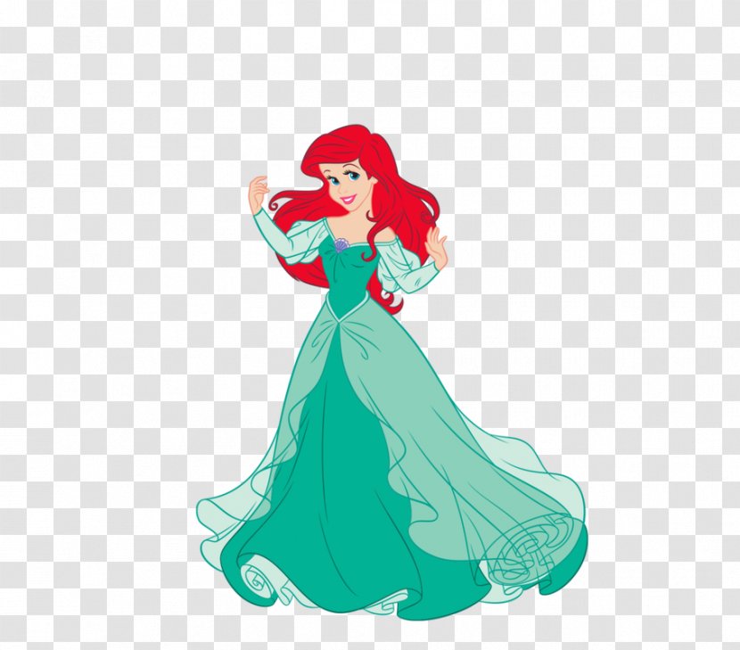 Ariel Rapunzel Belle Tiana Princess Aurora - Little Mermaid - Minnie Mouse Transparent PNG