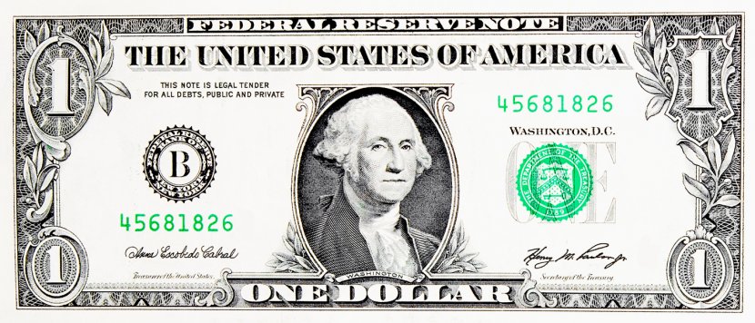 United States One-dollar Bill Dollar Banknote Five-dollar - Money Transparent PNG