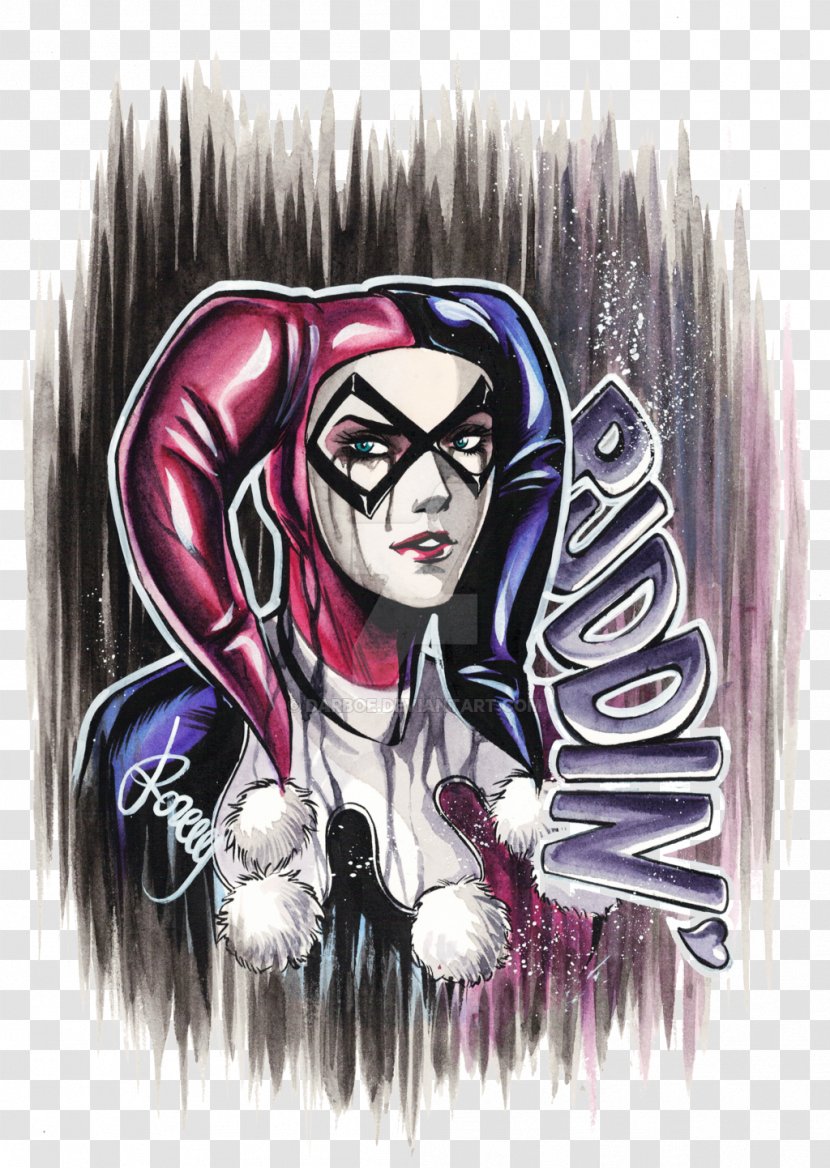 Harley Quinn Art Drawing Batman Supervillain Transparent PNG