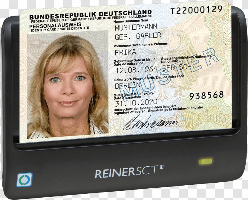 Identity Document Germany Citizenship Passport - Rfid Card Transparent PNG