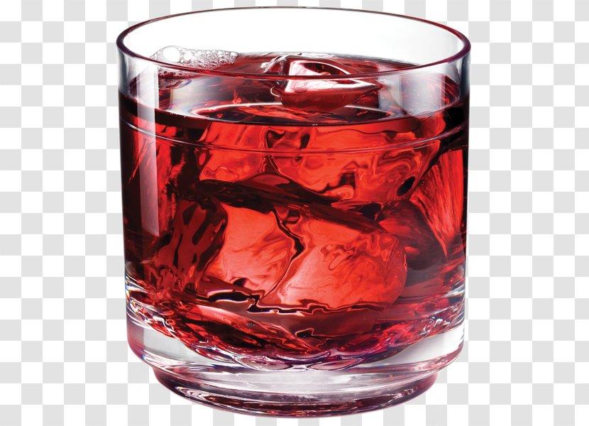 Negroni Old Fashioned Glass Cocktail - Cranberry Juice Transparent PNG