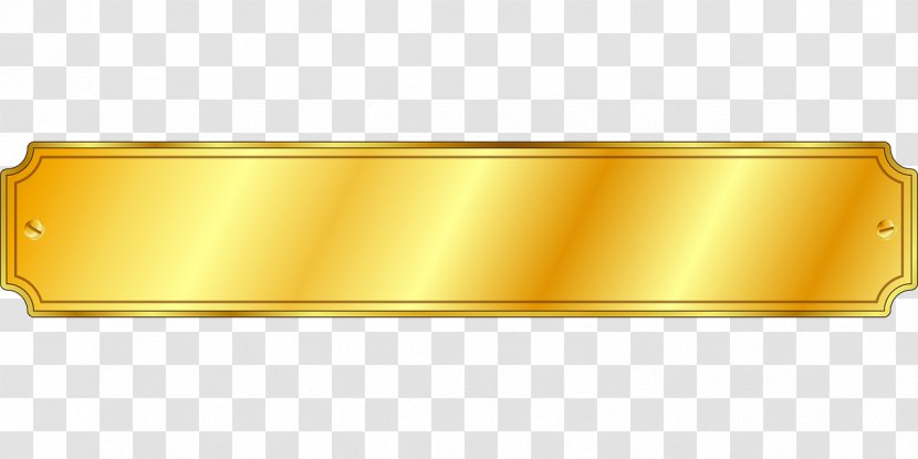 Gold Bar Label Paper - Material Transparent PNG