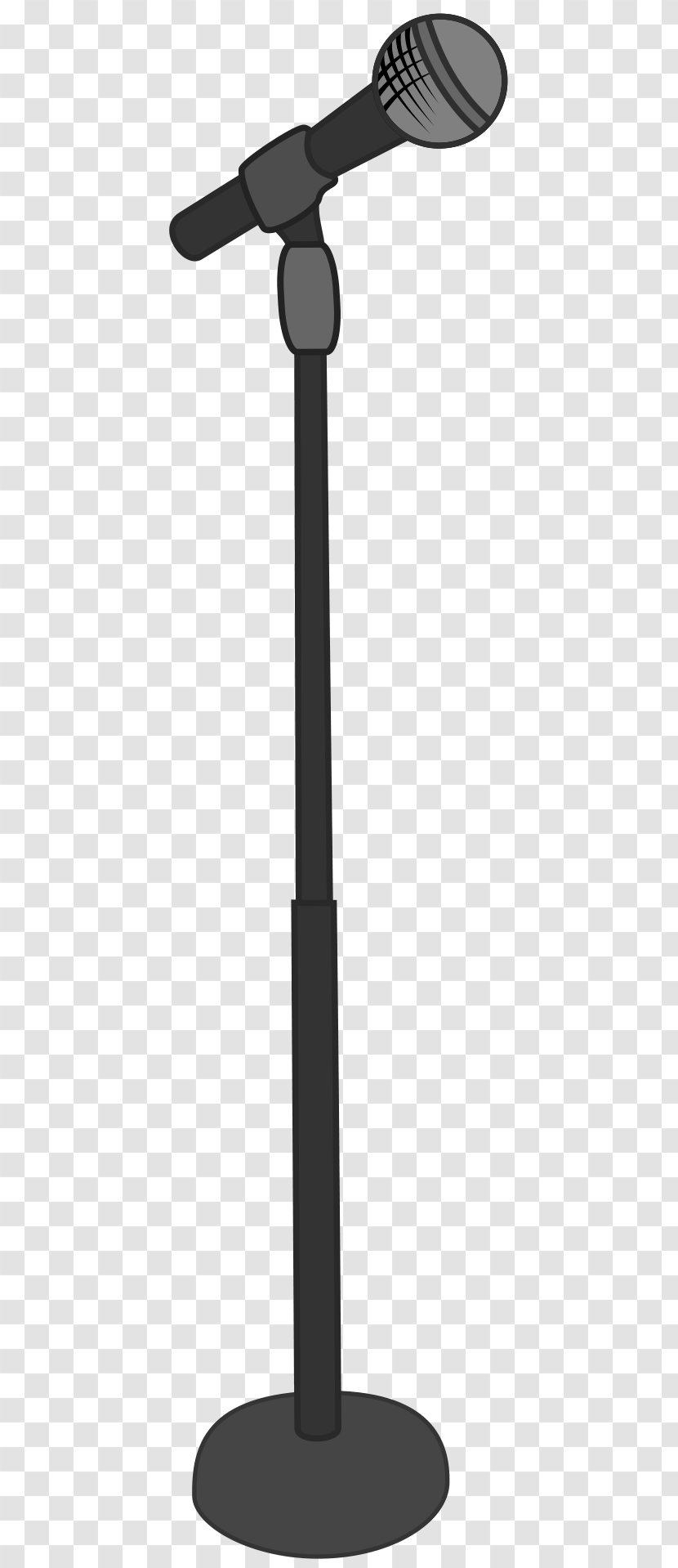 Microphone Stand Drawing Clip Art - Cartoon Transparent PNG