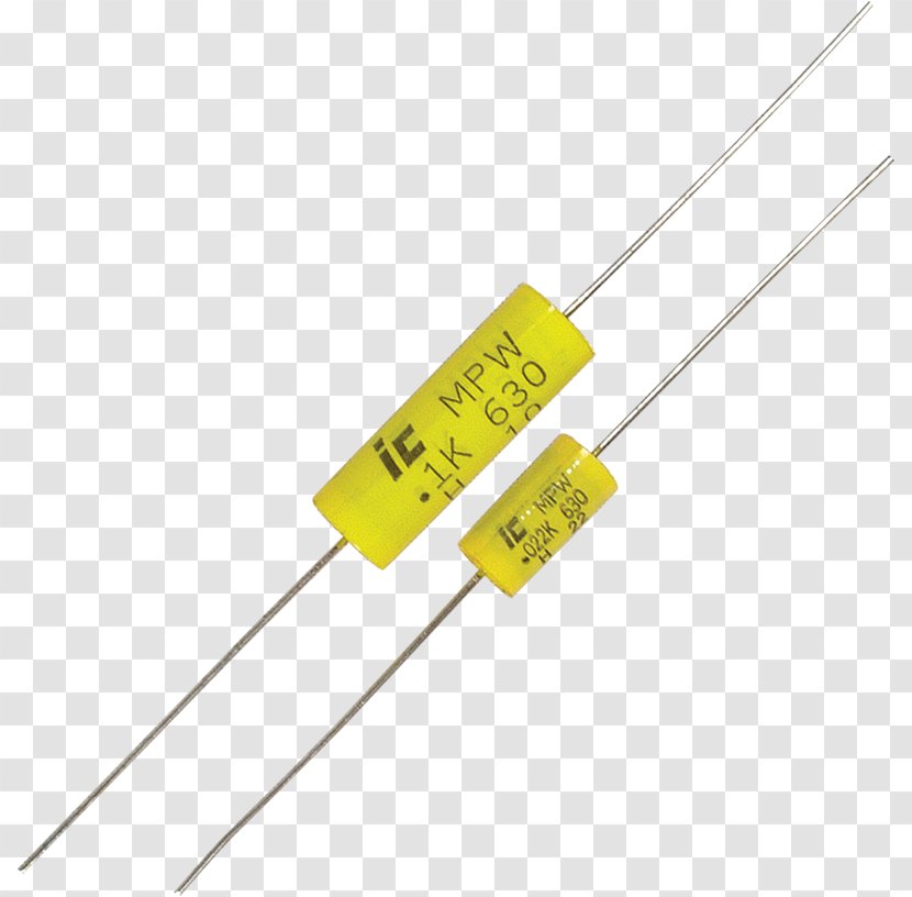 Electrolytic Capacitor Electronic Component Lead Electronics - Polyester Transparent PNG