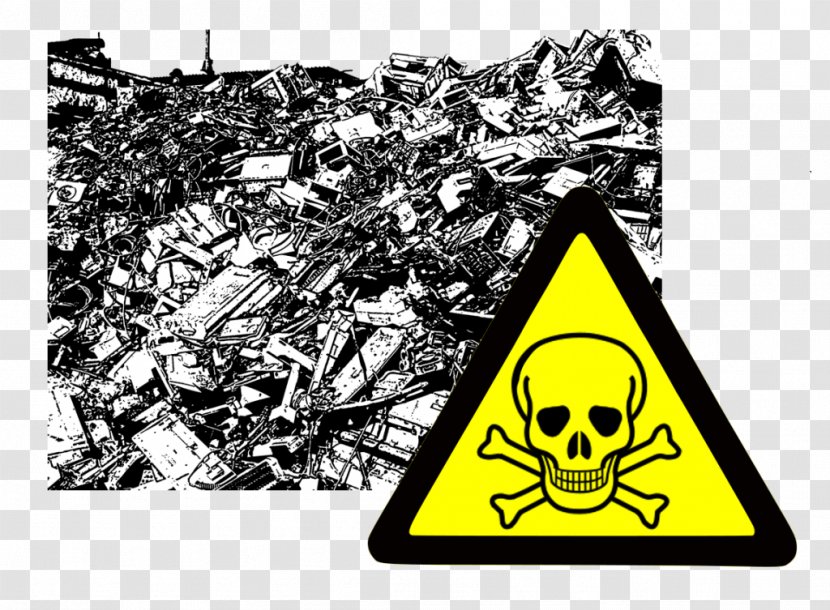 Electronic Waste Toxic Electronics Hazardous - Yellow Transparent PNG