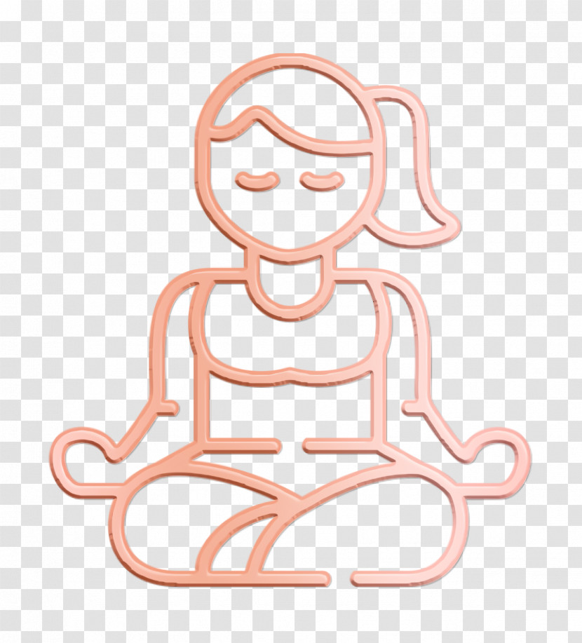 Yoga Icon Hobbies And Freetime Icon Transparent PNG