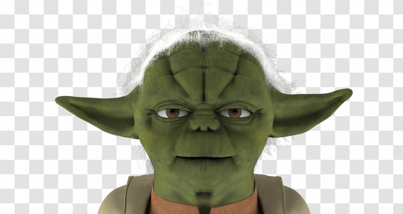 Yoda Rendering Low Poly Jedi Character - Figurine Transparent PNG