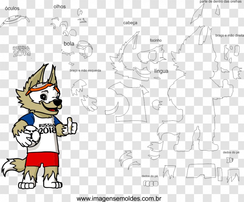 2018 World Cup Russia FIFA Official Mascots Zabivaka - Fictional Character Transparent PNG